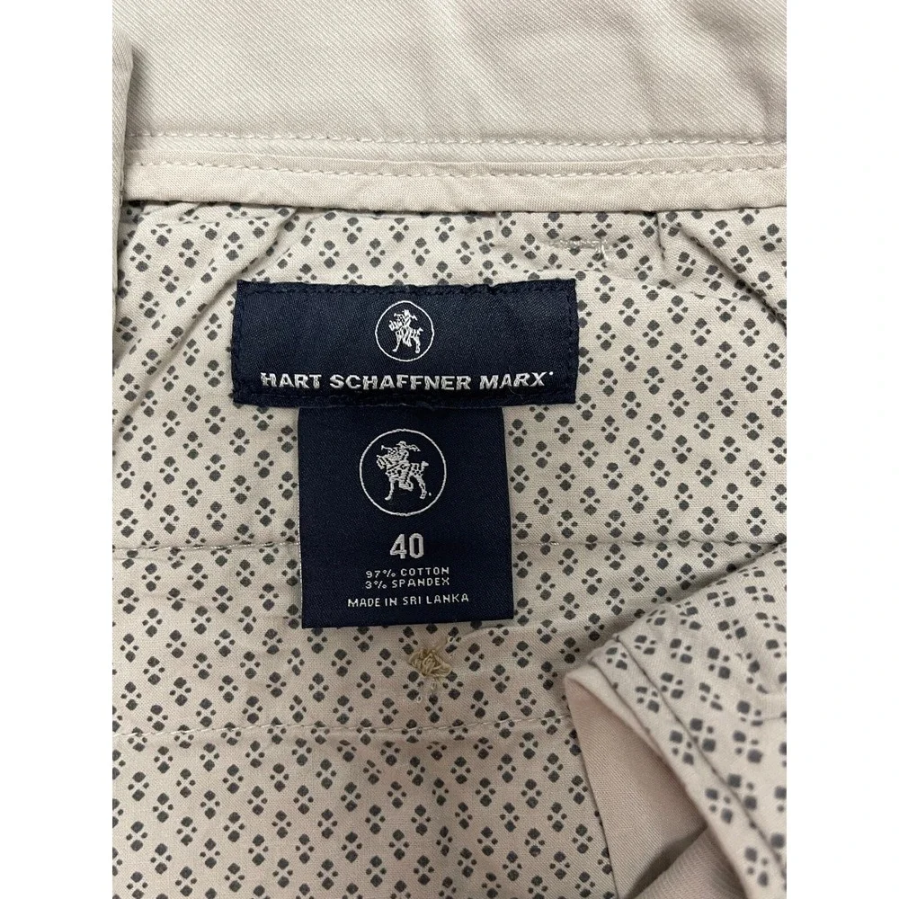 HART SCHAFFNER MARK FLAT FRONT STONE SHORTS MENS SIZE 40